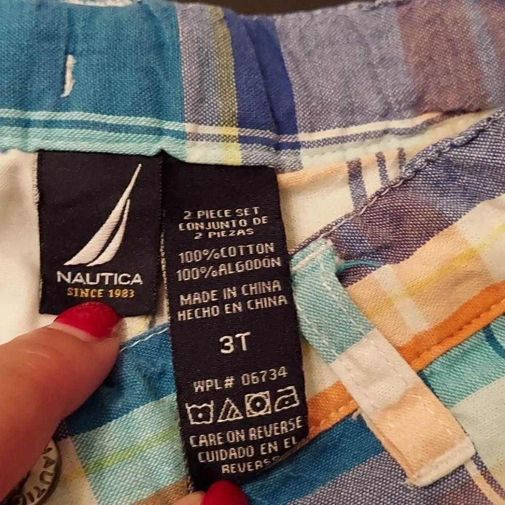 Nautica Plaid Shorts 3T